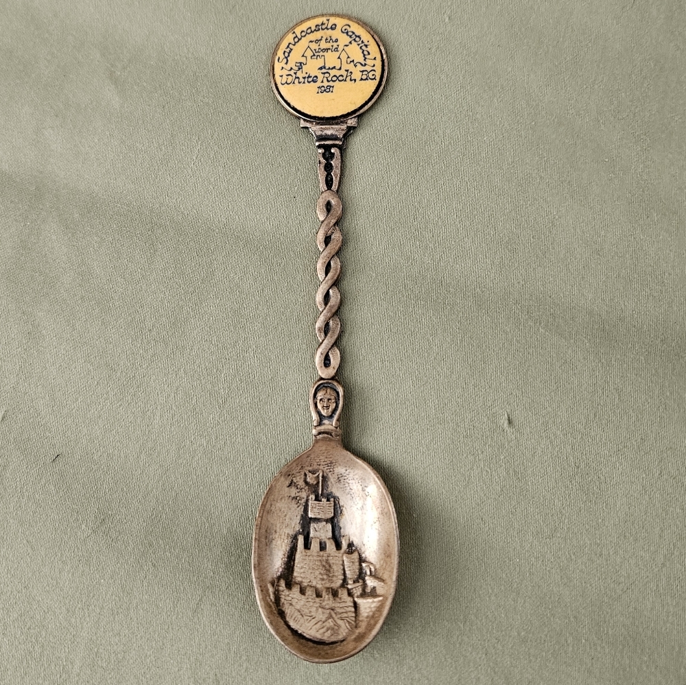Sandcastle Capital of the World White Rock, BC 1981 Silverplated Souvenir Spoon